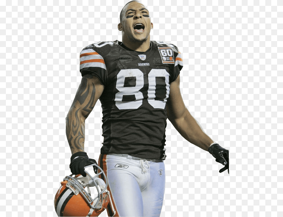 Cleveland Browns Player, Helmet, Person, Man, Male Free Png Download