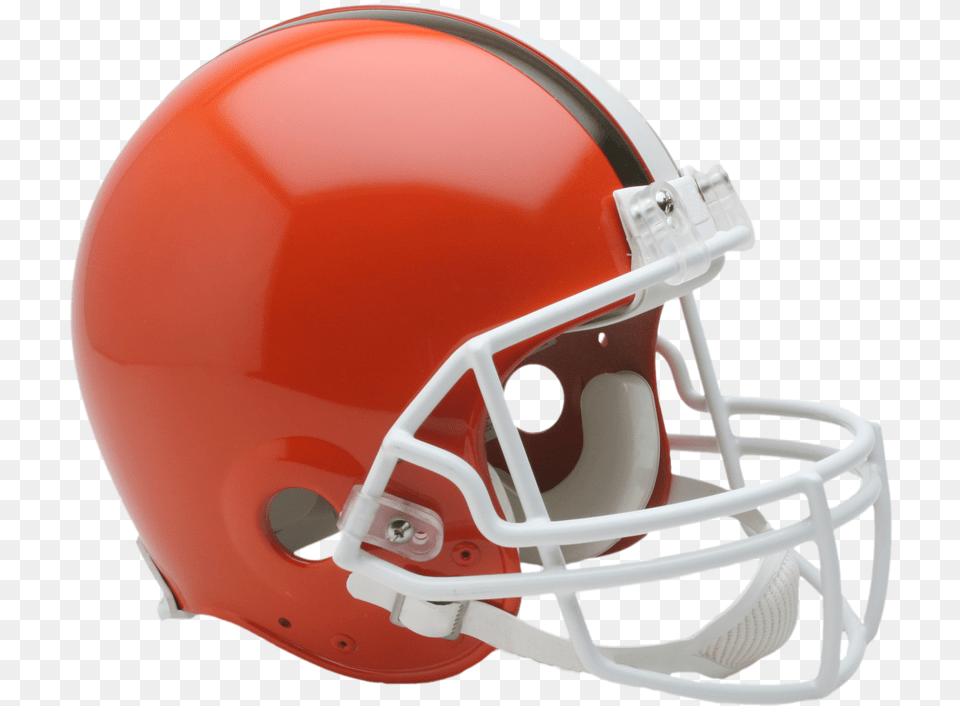 Cleveland Browns Vsr4 Authentic Throwback Helmet Browns Football Helmet, American Football, Football Helmet, Sport, Person Free Transparent Png