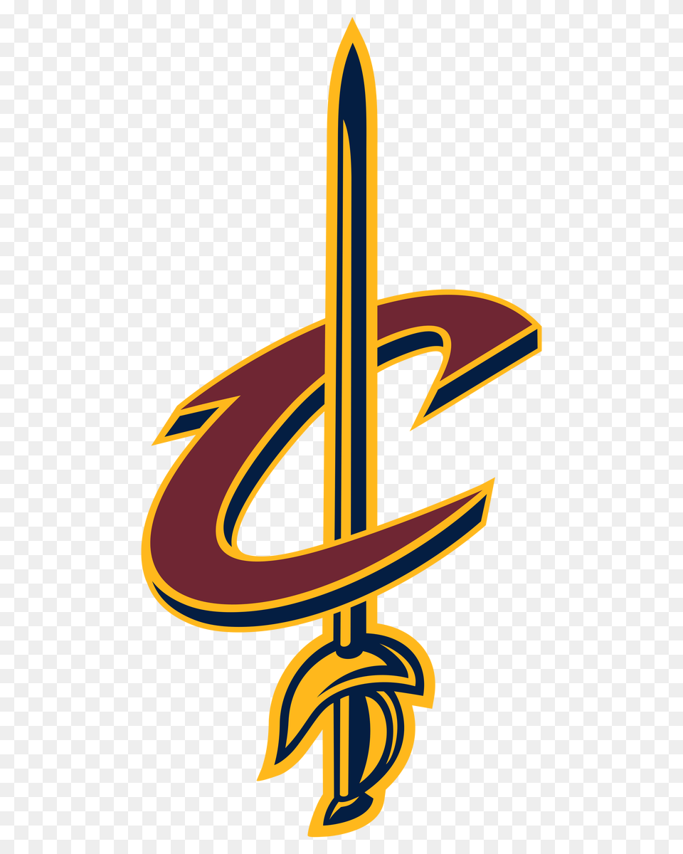 Cleveland Cavaliers Logo Transparent Vector, Sword, Weapon Png Image