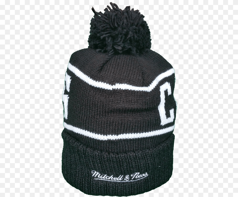 Cleveland Cavaliers Mitchell U0026 Ness Black And White Reflective Logo Nba Toque Knit Cap, Beanie, Clothing, Hat, Knitwear Free Transparent Png