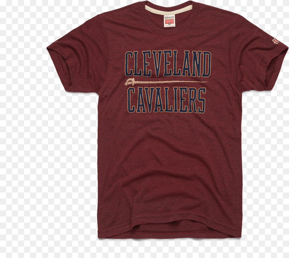 Cleveland Cavaliers Sword Active Shirt, Clothing, T-shirt, Maroon Free Png
