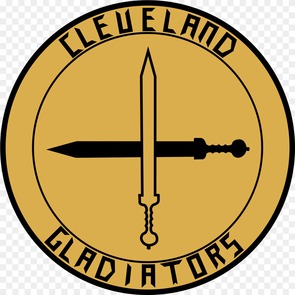 Cleveland Gladiators Concept Logo Gladiator Logos, Weapon, Disk, Symbol Png