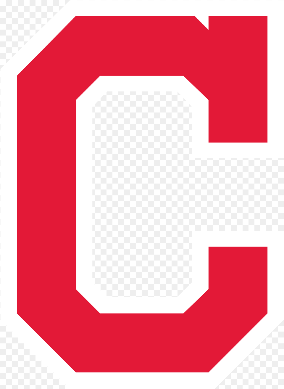 Cleveland Indians C Logo, Sign, Symbol, First Aid, Road Sign Png Image