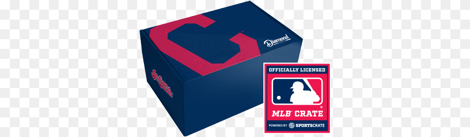Cleveland Indians Diamond Crate From Sports Crate, Box, Cardboard, Carton, Person Free Png