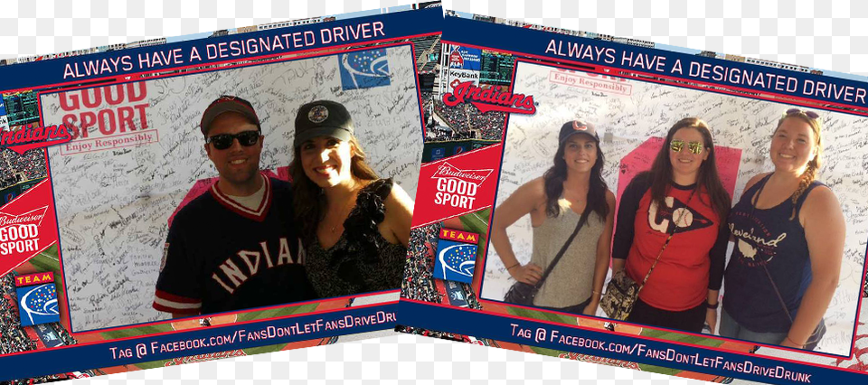 Cleveland Indians Fans Always Have A Designated Driver Banner, Accessories, Hat, Clothing, Cap Png Image