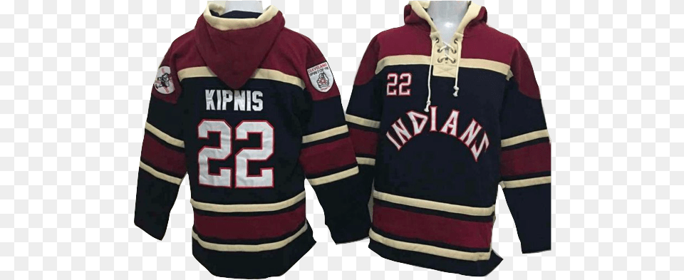Cleveland Indians Lacer Cleveland Indians Hockey Hoodie, Clothing, Coat, Jacket, Knitwear Free Png