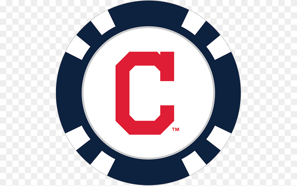 Cleveland Indians Poker Chip Ball Marker, First Aid, Symbol, Text Free Png Download