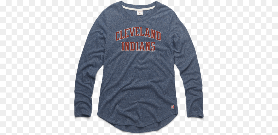 Cleveland Indians Rally Drum Long Sleeve Tee Long Sleeved T Shirt, Clothing, Long Sleeve, Fleece, Knitwear Png Image