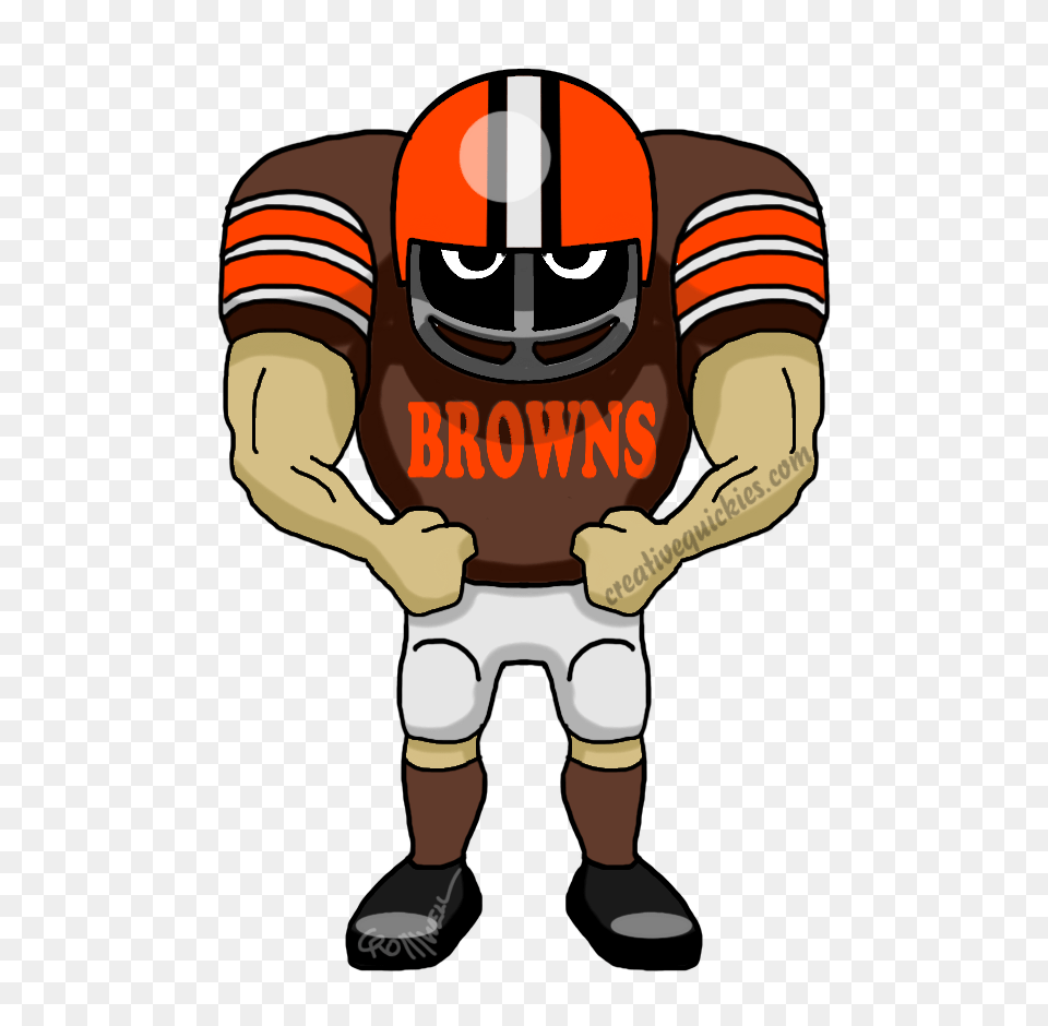 Cleveland Ohio Browns, Helmet, Person, People, Playing American Football Free Png Download