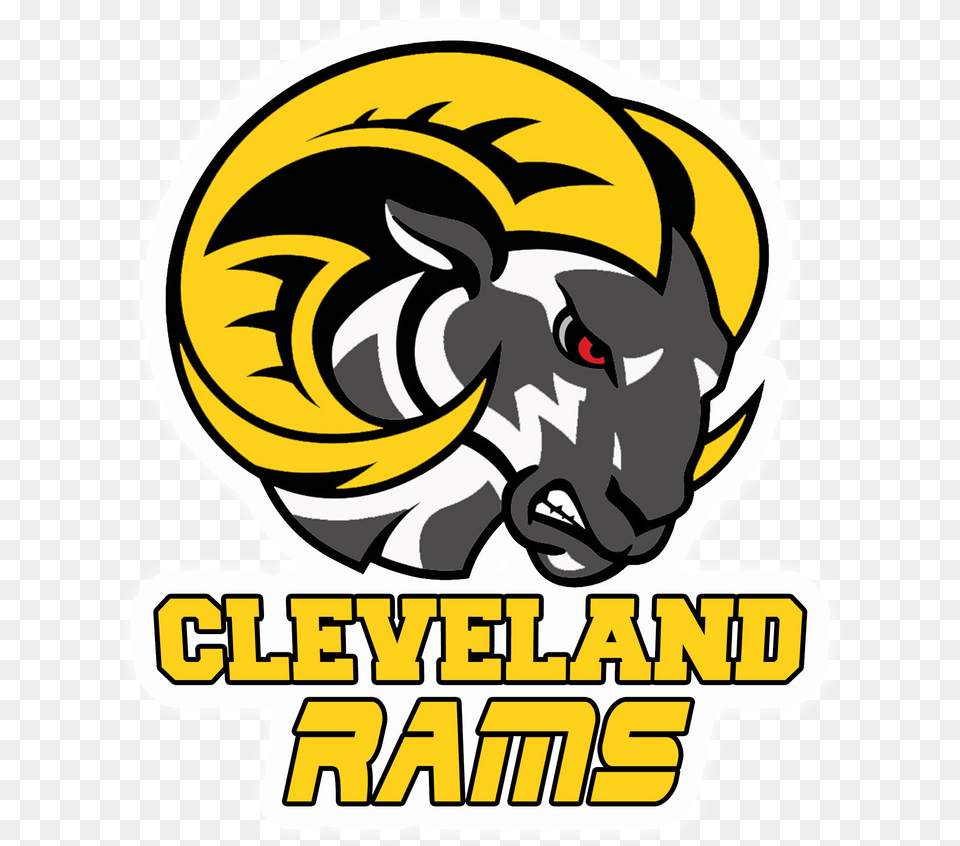 Cleveland Rams Join Gdfl Gridiron Developmental Football Rams Logo, Sticker, Animal, Mammal, Baby Free Png Download