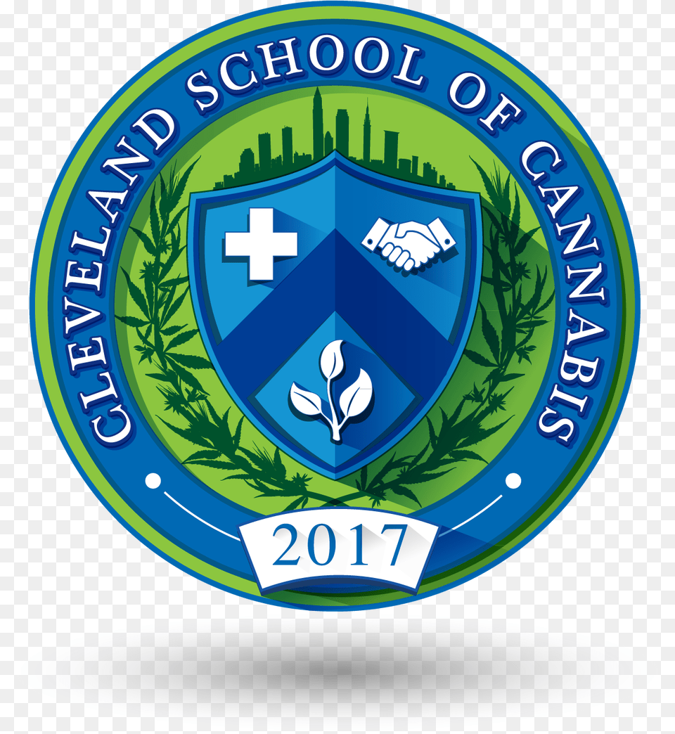 Cleveland School Of Cannabis, Badge, Emblem, Logo, Symbol Png Image