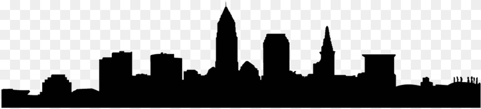 Cleveland Skyline Silhouette, Architecture, Building, City, Metropolis Free Transparent Png