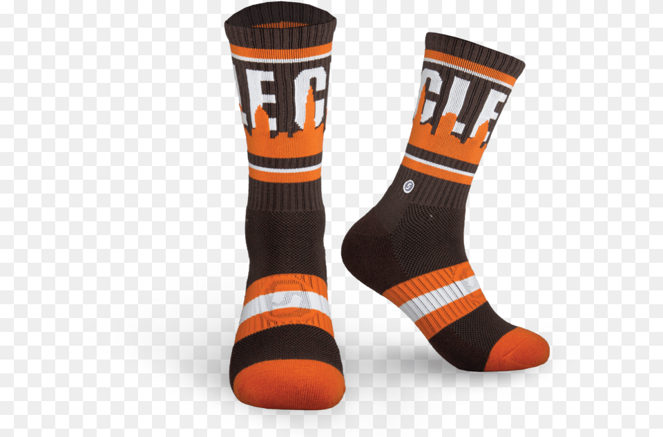 Cleveland Skyline Socks, Clothing, Hosiery, Sock Png