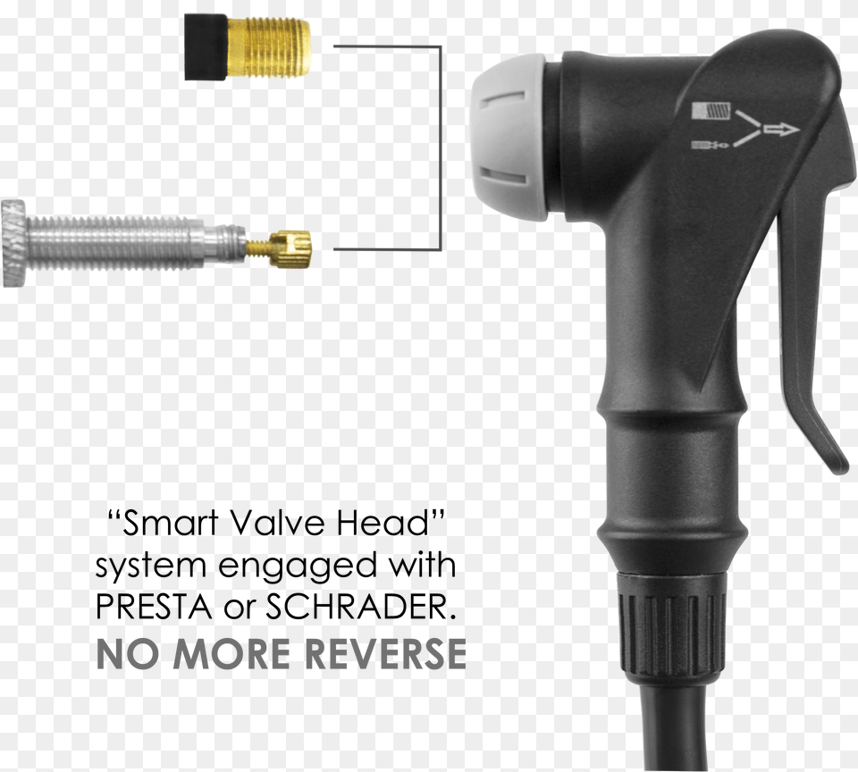 Clever Head With Schrader And Presta Smart Valve Bike Pump, Machine, Smoke Pipe Free Png Download