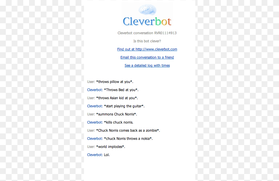 Cleverbot Funny, Page, Text, File, Advertisement Png Image