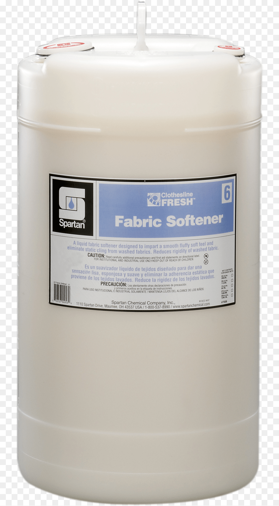 Clf Fabric Softener Spartan Clothesline Fresh Fabric Softener 6 15 Gal, Bottle, Shaker, Candle Free Png Download
