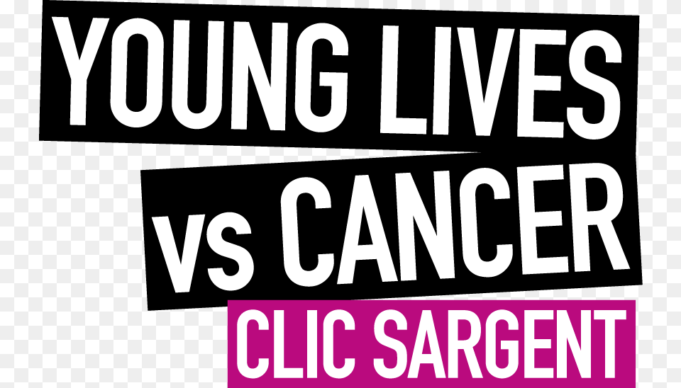 Clic Sargent Strap Logo 2017 Young Lives Vs Cancer Clic Sargent, Sticker, Text, Scoreboard, Advertisement Png