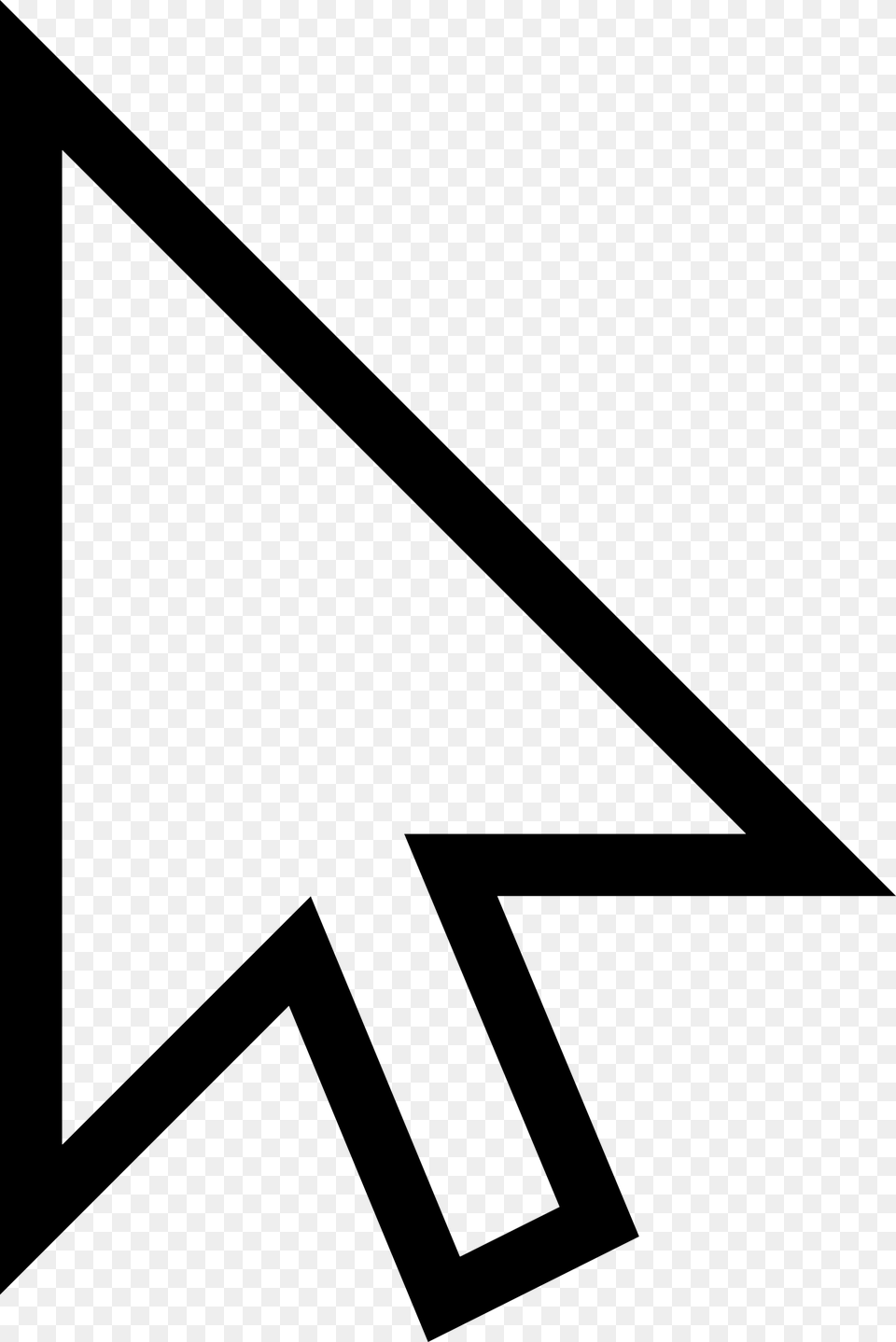 Click, Triangle, Stencil Free Transparent Png