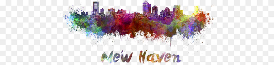 Click And Drag To Re Position The If Desired Zazzle New Haven Skyline Im Watercolor Hlle Fr Ipad, Purple, Art, Graphics, Crystal Png Image