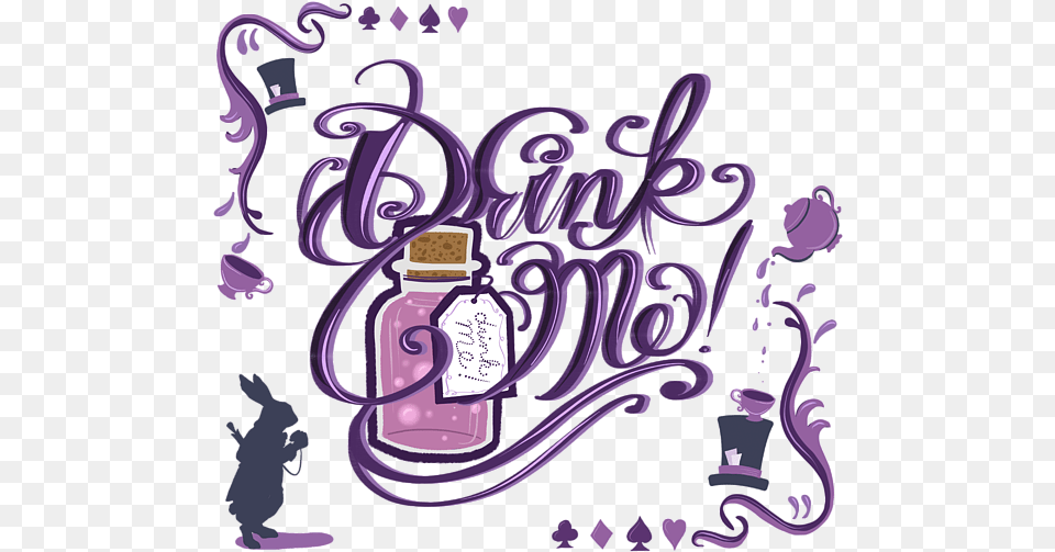 Click And Drag To Re Position The Image If Desired Alice In Wonderland Drink Me, Jar, Purple, Dynamite, Weapon Png
