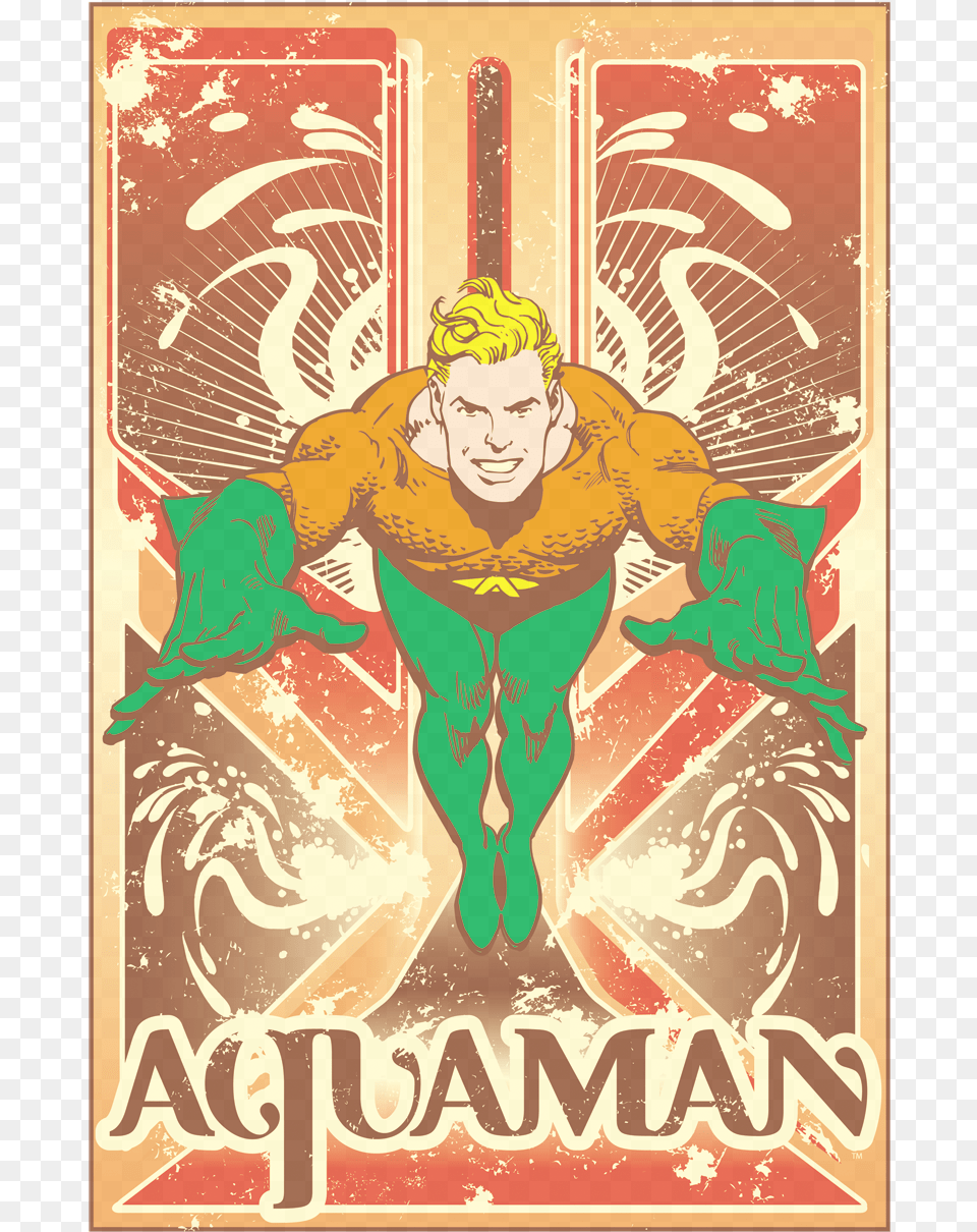 Click And Drag To Re Position The Image If Desired Aquaman T Shirt, Advertisement, Poster, Adult, Male Png