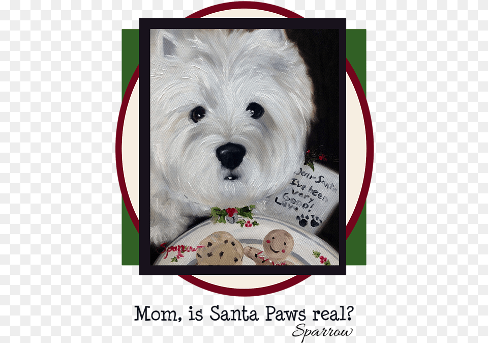 Click And Drag To Re Position The If Desired Christmas West Highland Terrier Art, Animal, Pet, Mammal, Dog Png Image