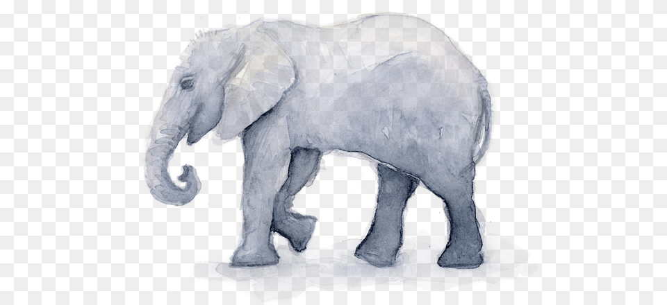 Click And Drag To Re Position The If Desired Elephant Watercolor, Animal, Mammal, Wildlife Png Image