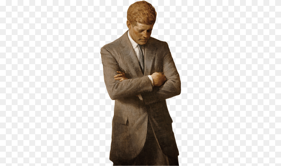 Click And Drag To Re Position The Image If Desired John F Kennedy Portrait, Jacket, Male, Painting, Person Free Png Download