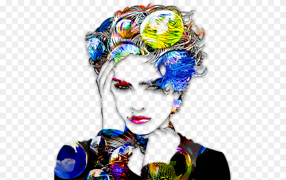 Click And Drag To Re Position The Image If Desired Madonna T Shirt Kids, Graphics, Art, Modern Art, Person Png