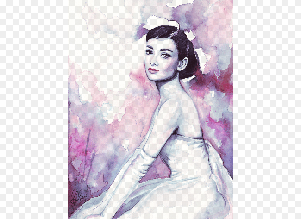 Click And Drag To Re Position The If Desired Watercolor Paintings Of Women, Art, Modern Art, Painting, Adult Png Image