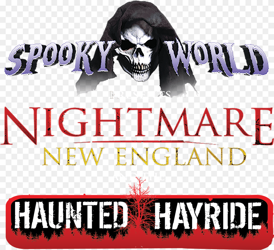 Click Below For Information About Haunted Attractions Spooky World, Advertisement, Poster, Book, Publication Free Transparent Png