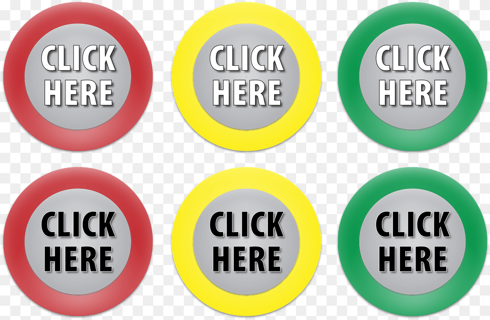 Click Click Here Stop Go Yield Button Icon Web Click Green Button Vector, Sign, Symbol, Text, Road Sign Free Png
