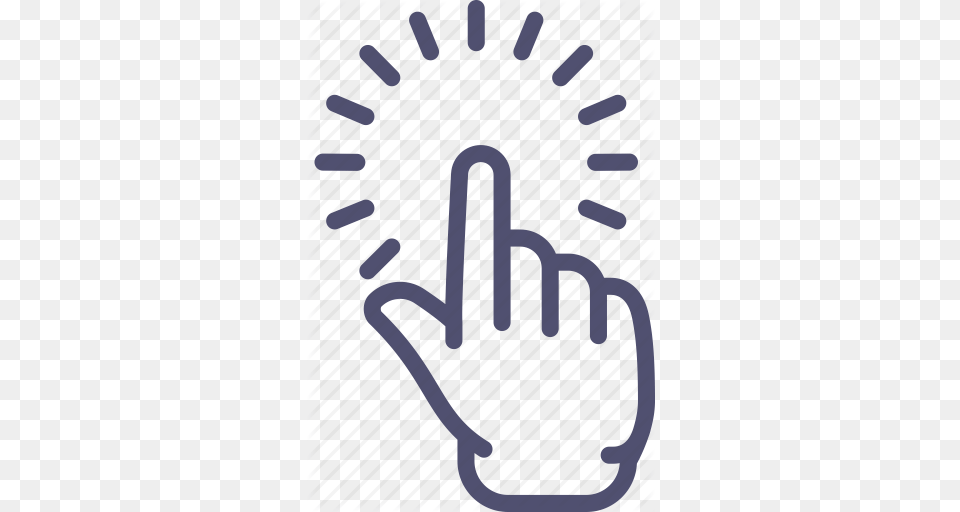 Click Finger Hand Point Pointing Touch Icon, Clothing, Electronics, Glove, Hardware Free Png