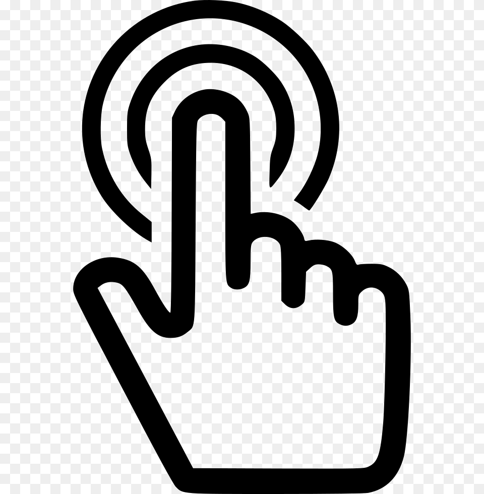 Click Finger Royalty Stock Finger Point Icon, Stencil, Clothing, Glove, Device Free Png Download