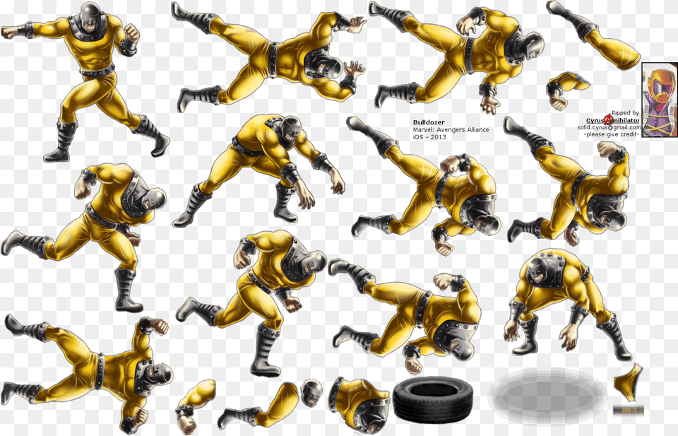 Click For Full Sized Bulldozer Bulldozer Marvel Avengers Alliance, Person, Adult, Man, Male Free Transparent Png