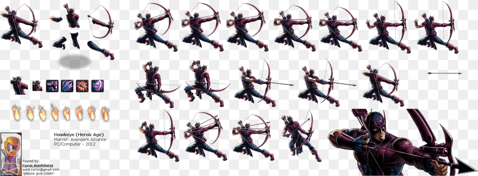 Click For Full Sized Hawkeye Hawkeye Sprites, Adult, Female, Person, Woman Png