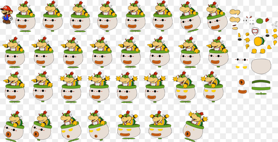 Click For Full Sized Image Bowser Jr Clown Car Bowser Jr, Outdoors, Nature, Winter, Meal Free Png