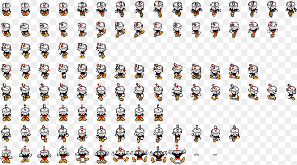Click For Full Sized Image Cuphead Cuphead Sprites, People, Person, Text Free Png Download