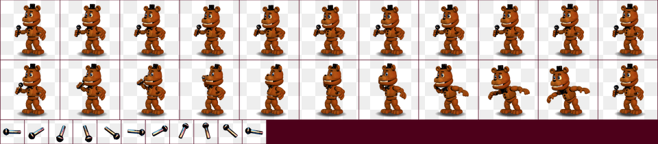 Click For Full Sized Freddy Fnaf World Freddy Sprite, Person, Toy Png Image