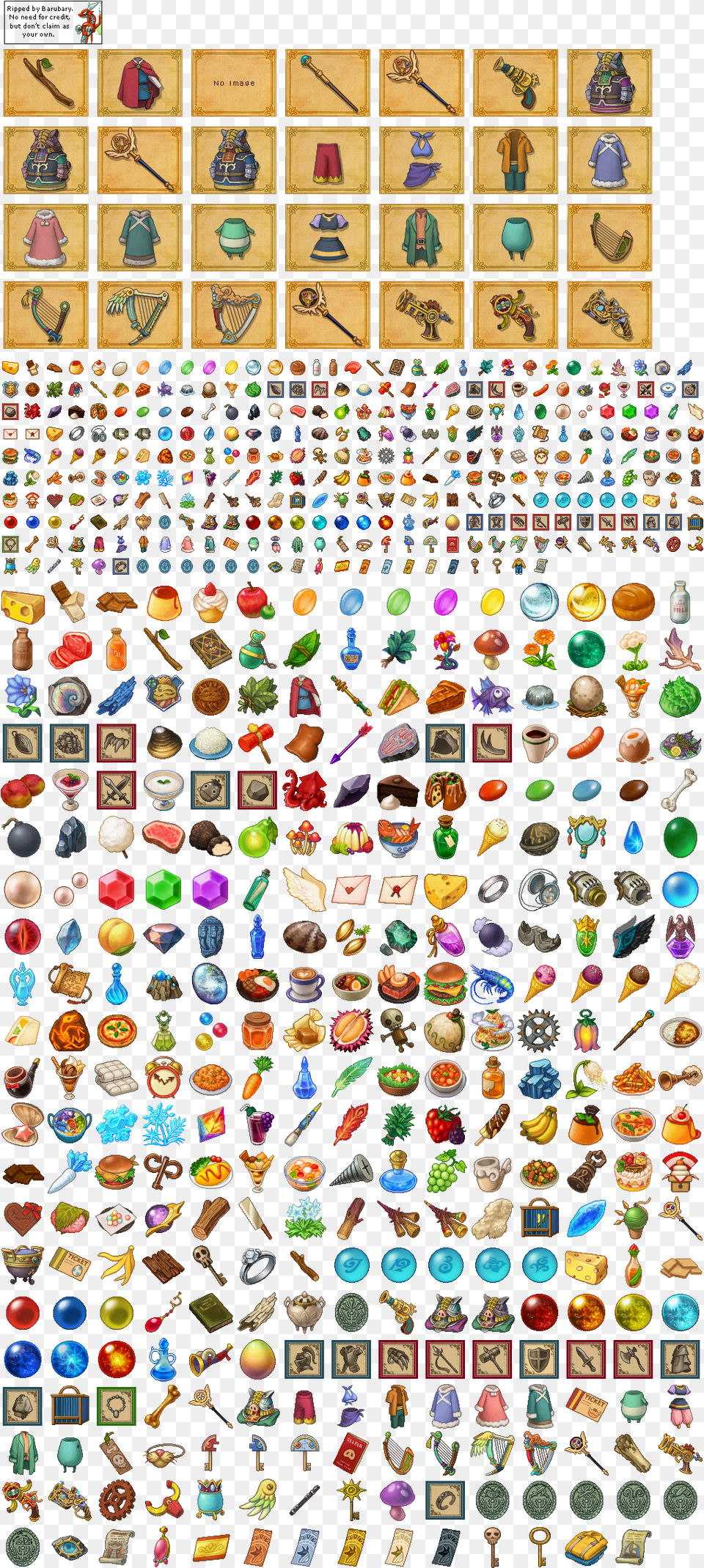 Click For Full Sized Image Item Icons Ni No Kuni Pixel, Art, Collage, Person Free Png
