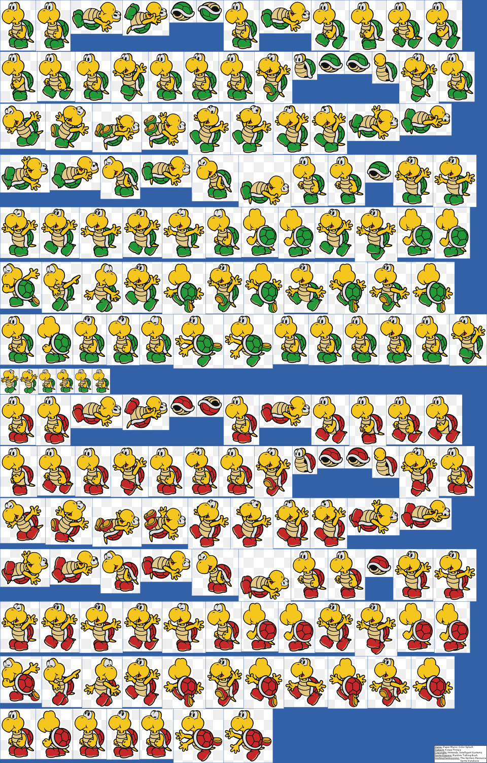 Click For Full Sized Koopa Troopa Paper Mario Color Splash Koopa Troopa, Pattern, Art, Person Png Image