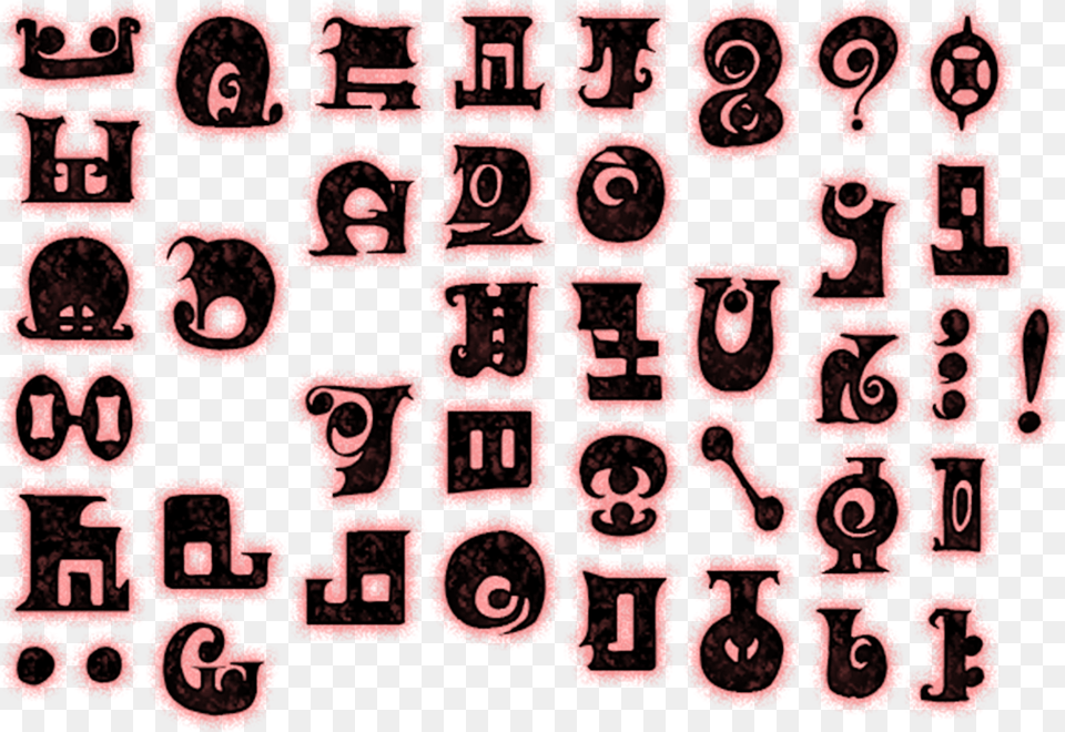 Click For Full Sized Image Runic Alphabet Puella Magi Madoka Magica Runic, Pattern, Text, Art Free Png