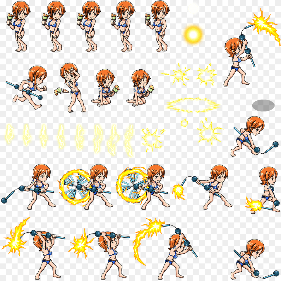 Click For Full Sized Image Sprite Character One Piece, Publication, Book, Comics, Adult Free Png Download