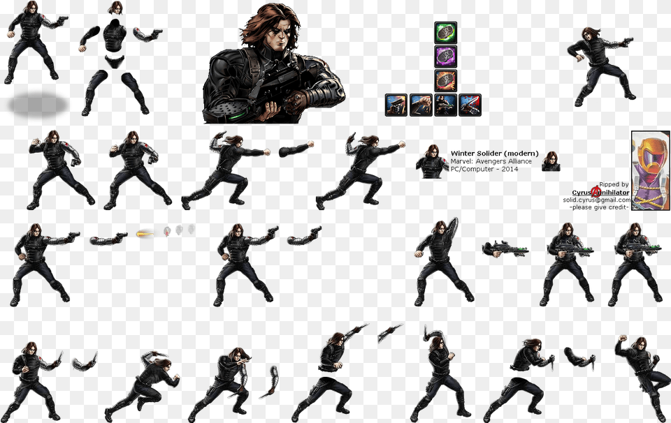 Click For Full Sized Image Winter Soldier Winter Soldier Avengers Alliance, Adult, Person, Man, Male Png