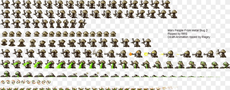 Click For Full Sized Mars People Metal Slug 2 Enemies, Accessories, Jewelry, Gemstone, Text Free Transparent Png