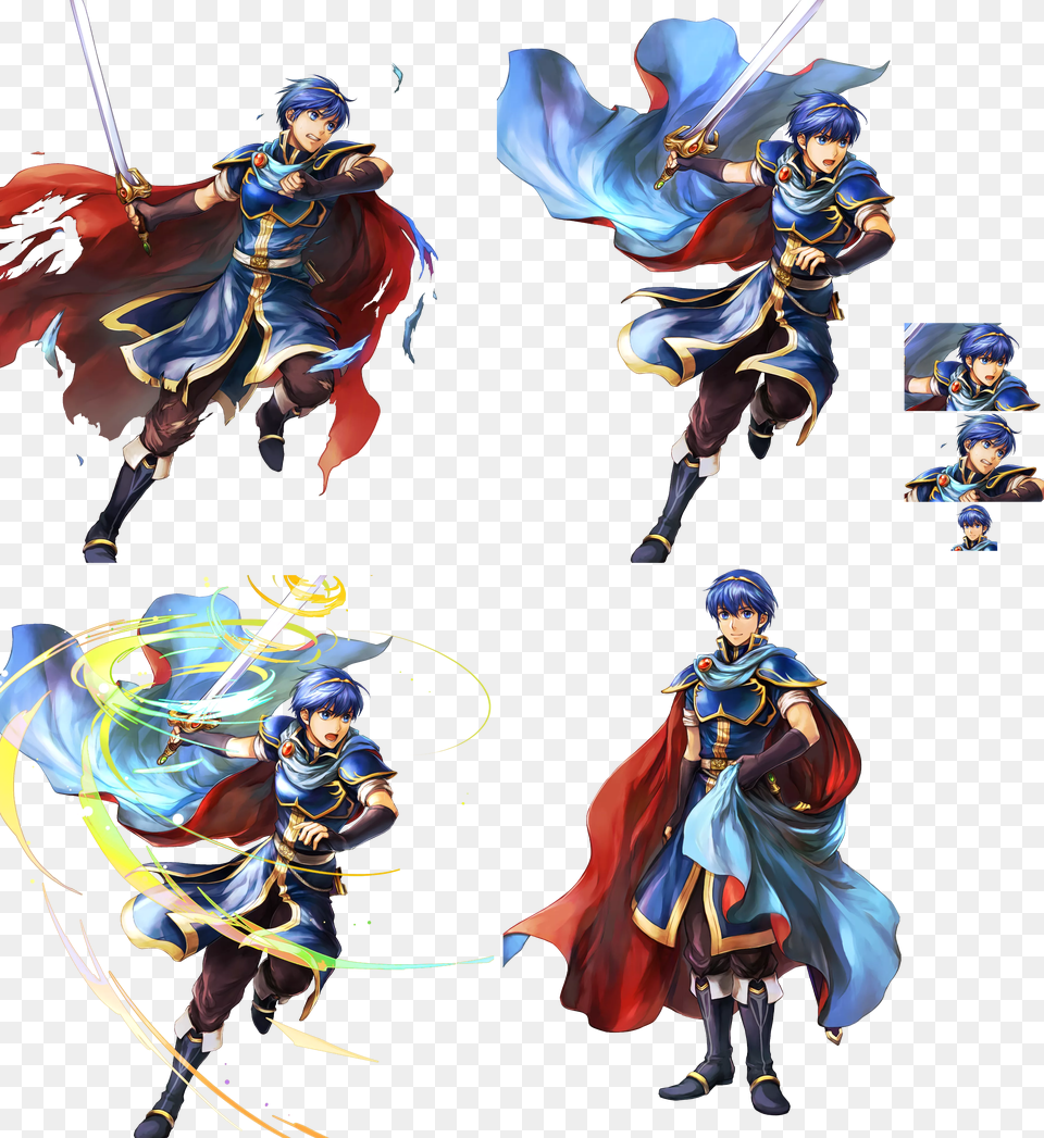 Click For Full Sized Marth Marth Fire Emblem Heroes Sprite Free Png Download