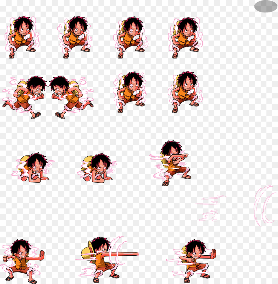 Click For Full Sized One Piece Treasure Cruise Luffy Sprite, Art, Baby, Child, Collage Free Png