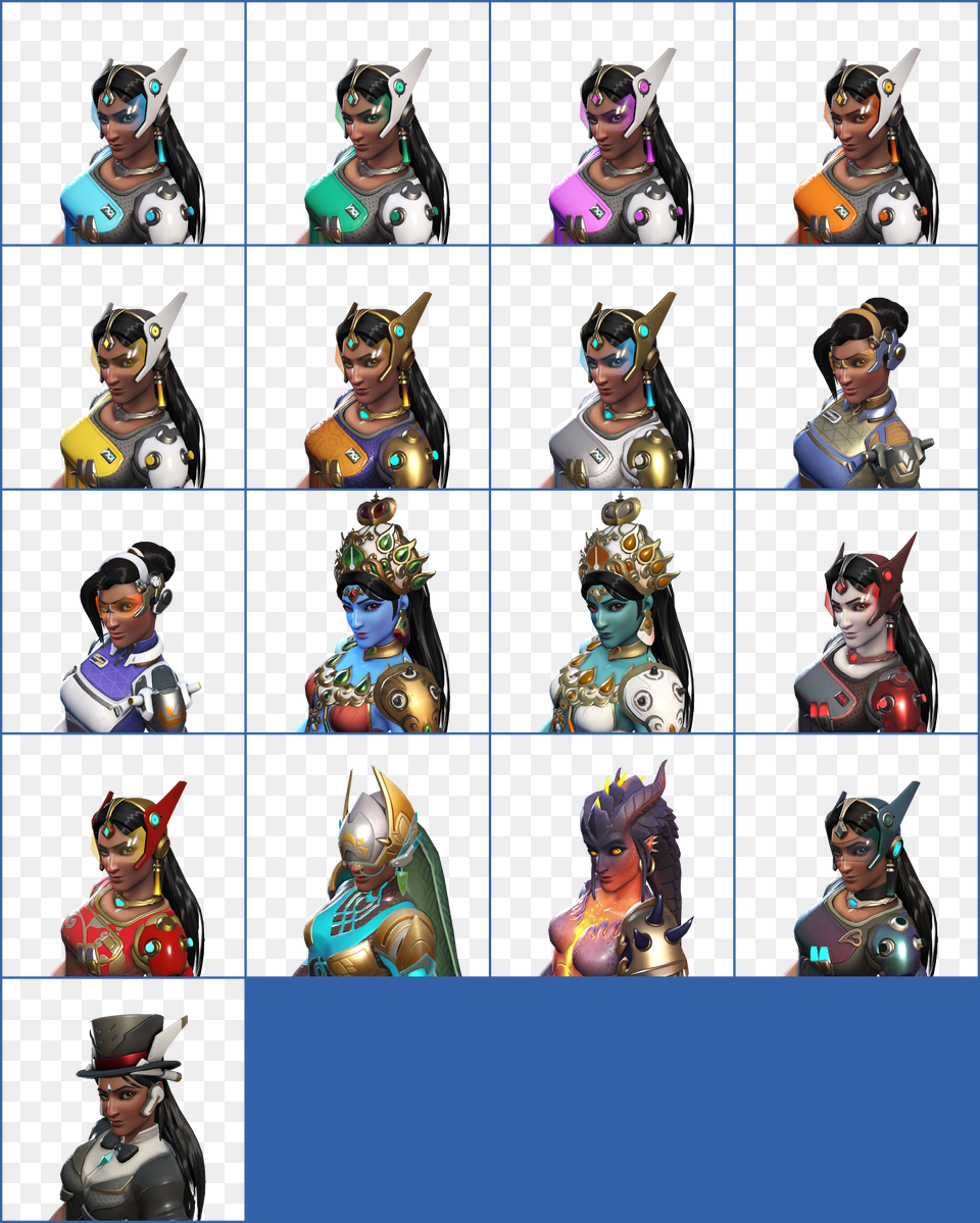 Click For Full Sized Symmetra Spriters Resource Overwatch, Adult, Person, Figurine, Female Png Image
