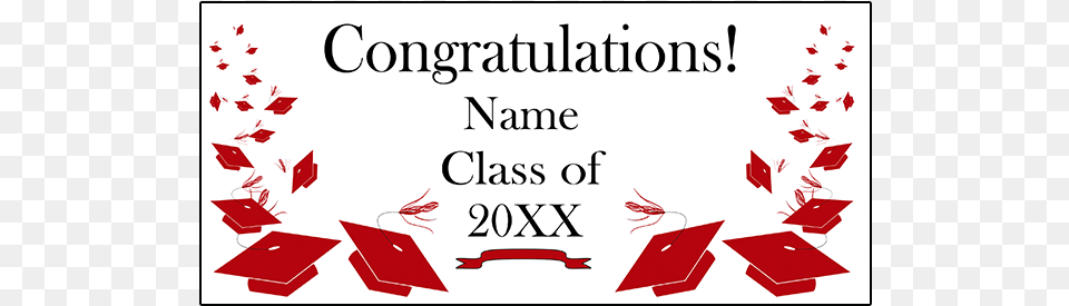 Click For Larger Picture Of Personalized Red Mortarboard Graduation Ceremony, People, Person, Book, Publication Free Transparent Png