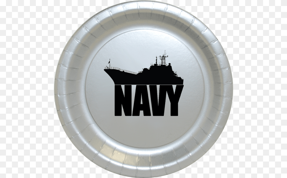 Click For Larger Picture Of Us Navy Ship Silver Dinner Us Navy Party Supplies, Food, Meal, Logo, Dish Png Image